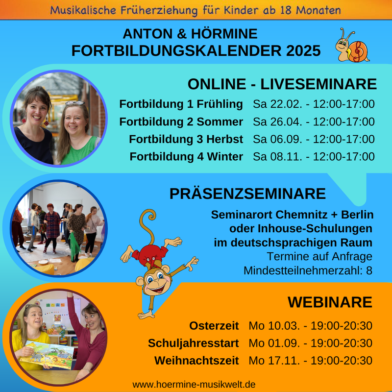 Nutze unsere Onlinekurse für Deine Fortbildung im Sommer oder melde Dich für unsere nächsten Live-Webinare / Seminare an! 🤩
