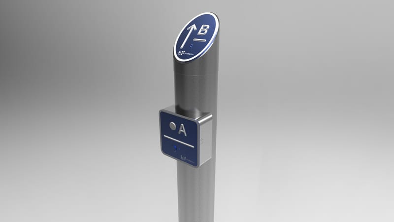 Informatieborden met Braille.