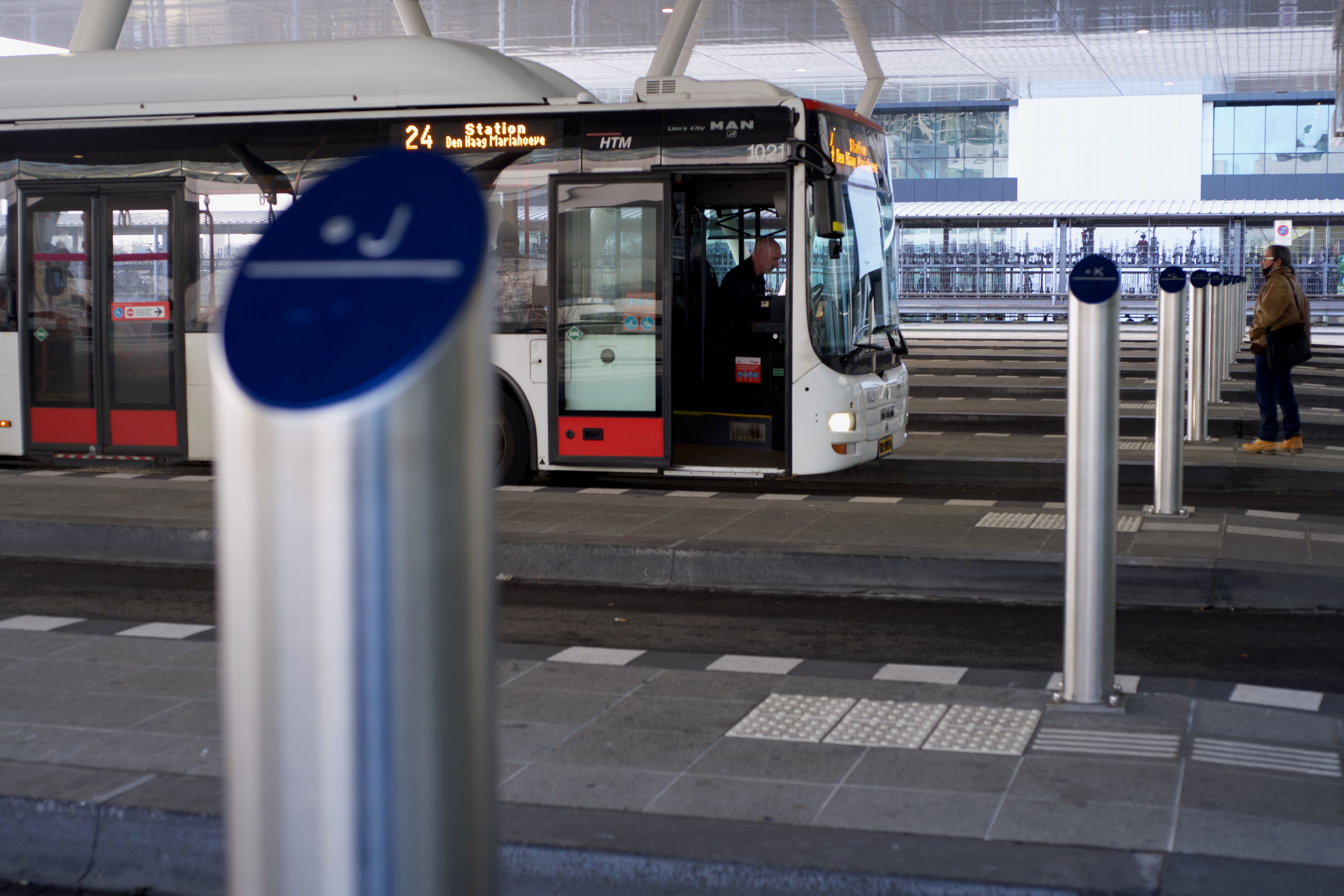 Information signs with Braille.