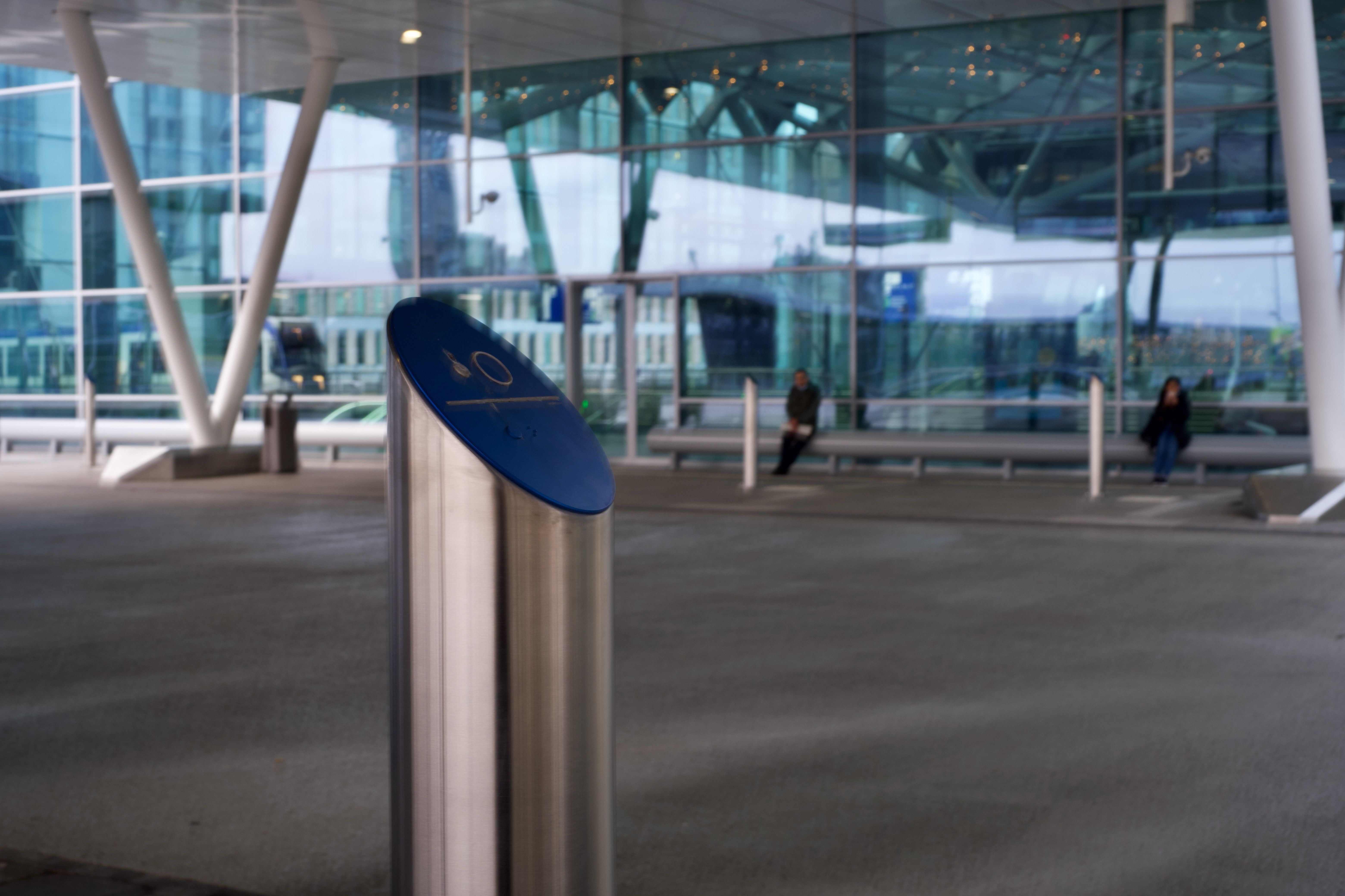 Information signs with Braille.