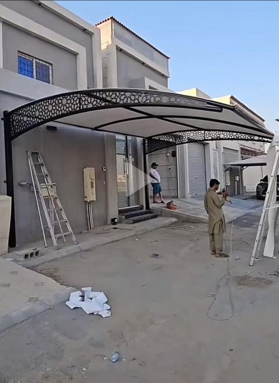 تركيب مظلات حي شوران المدينة المنورة