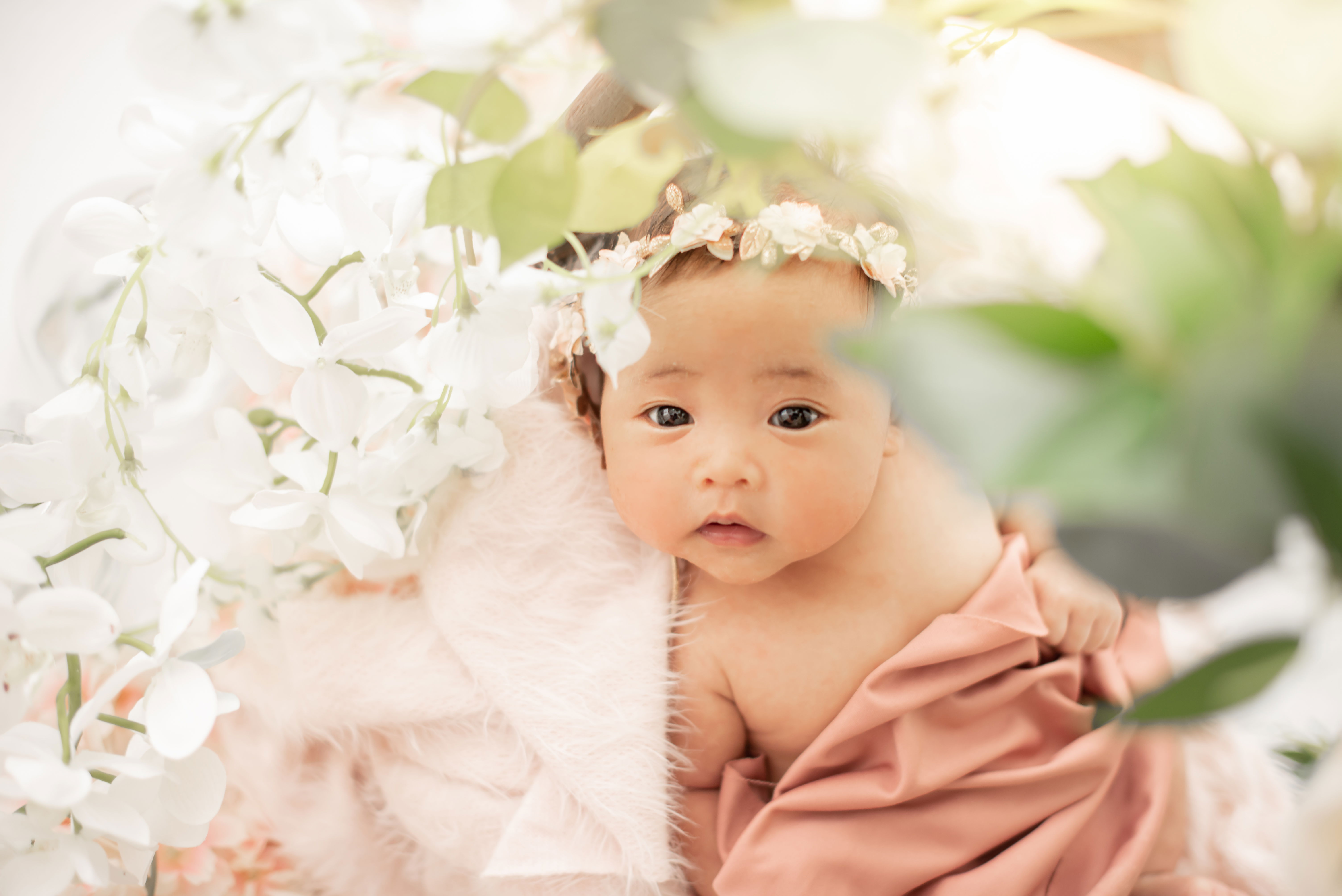 Newborn girl photo session