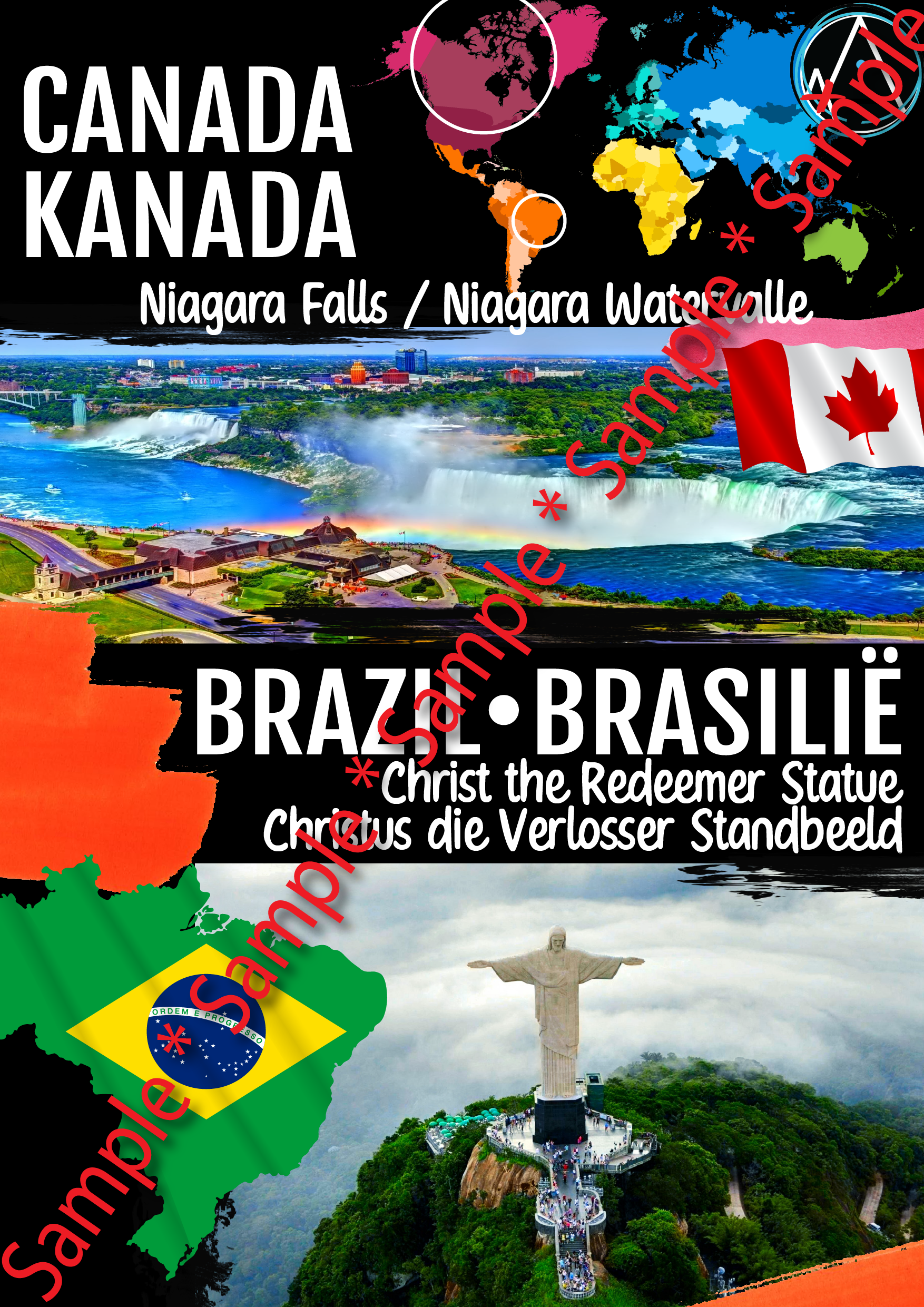 T PosterPack #3: Canada; Brazil