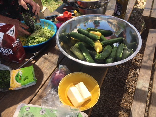 Bowl of zucchini and butter