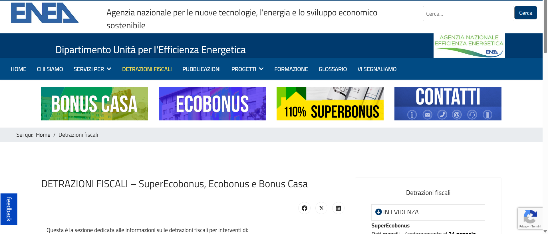INCENTIVI FISCALI