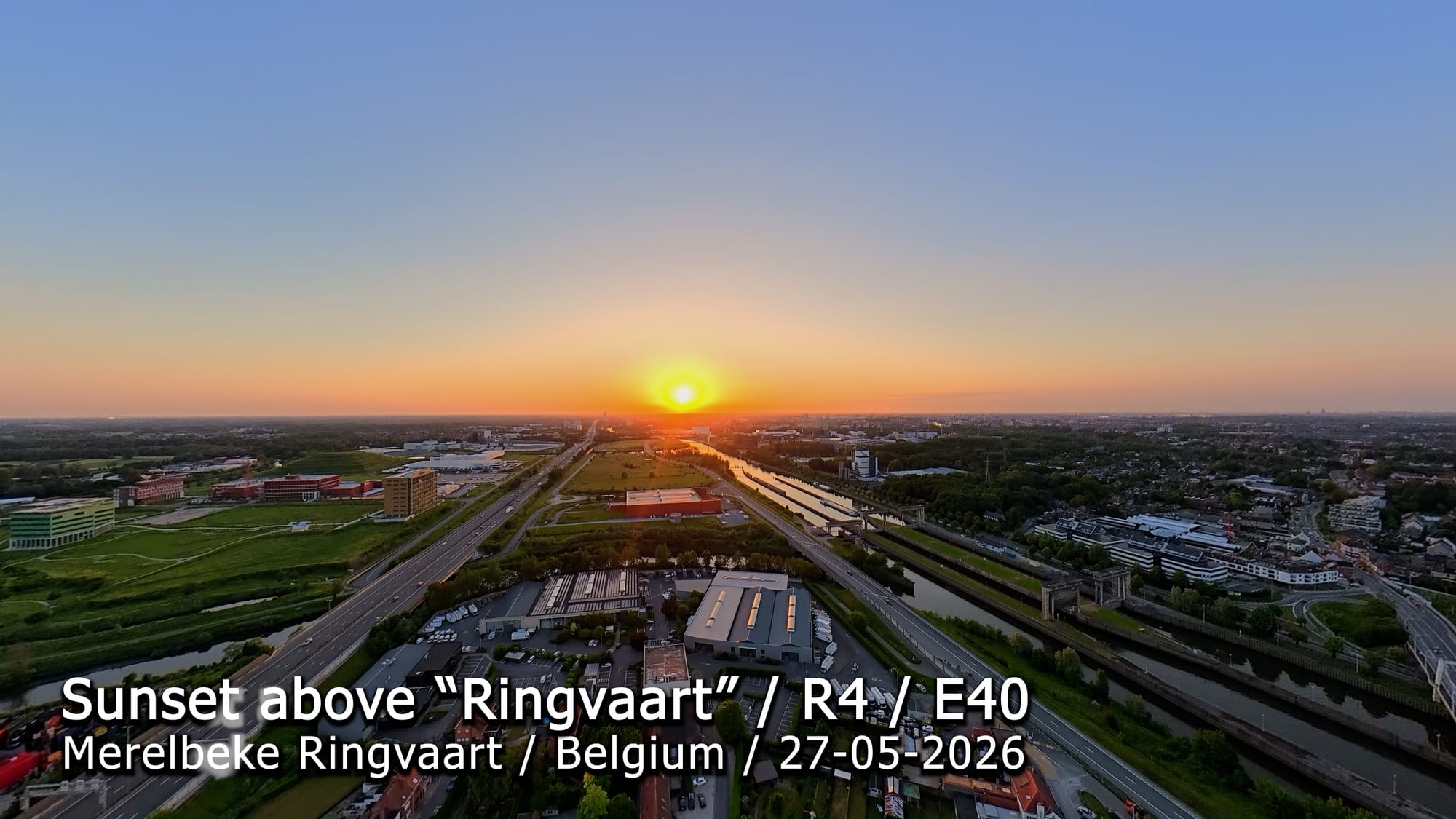 Sunset in 360°