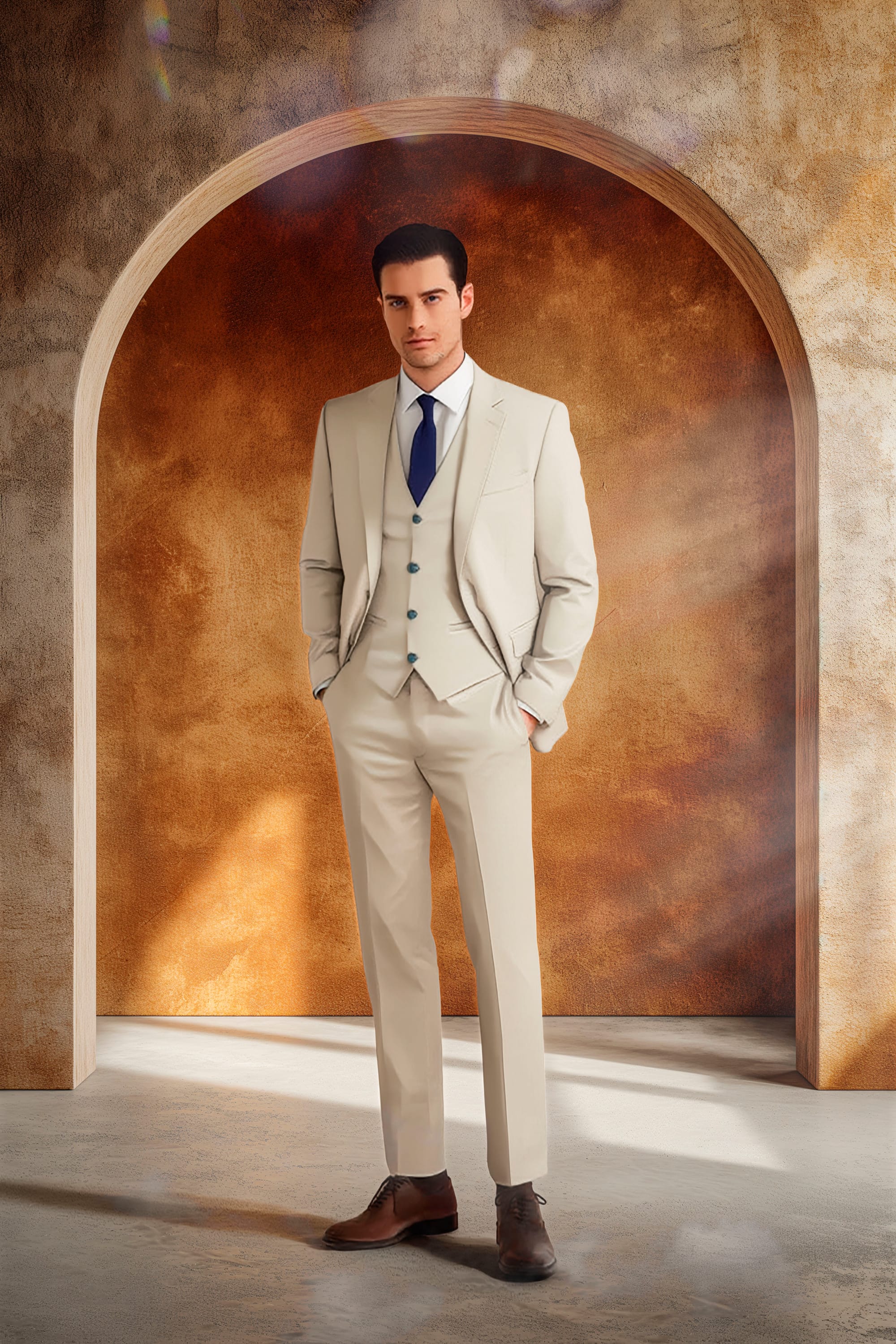 Man in a tailor-made suit