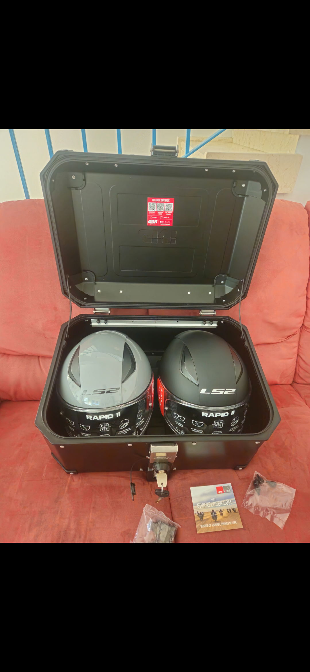 ארגז אלומיניום 58 ליטר GIVI OUTBACK ב2000₪.