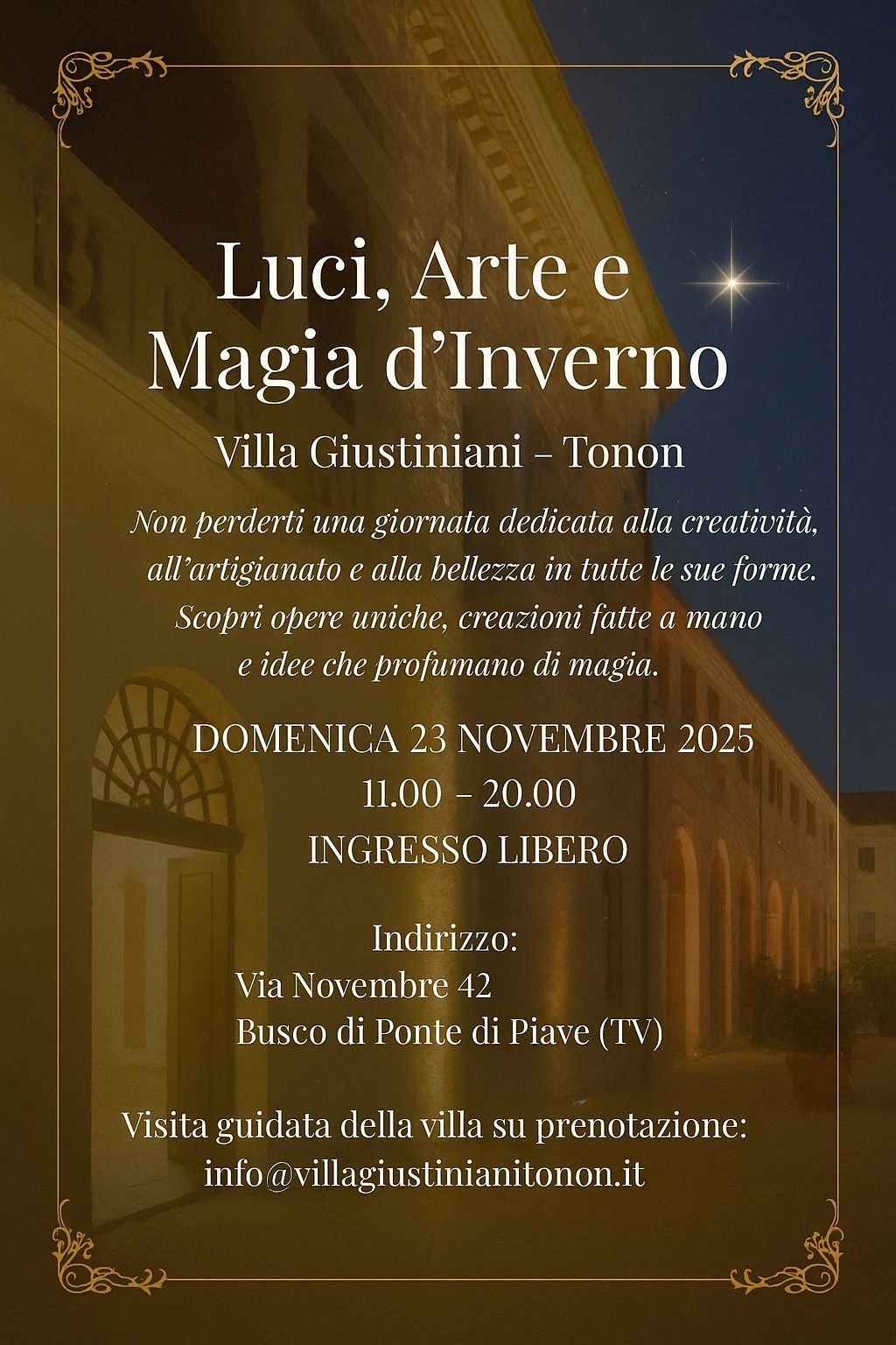 Luci, arti e magia d’inverno