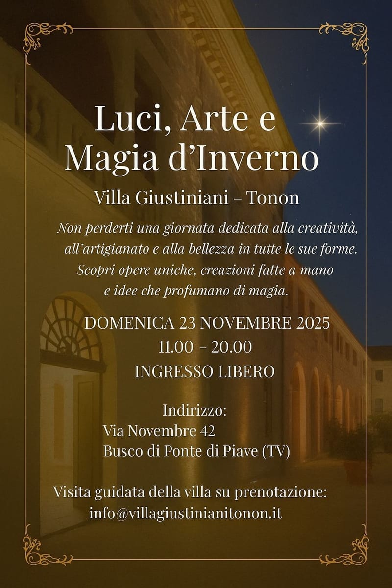 Luci, arti e magia d’inverno
