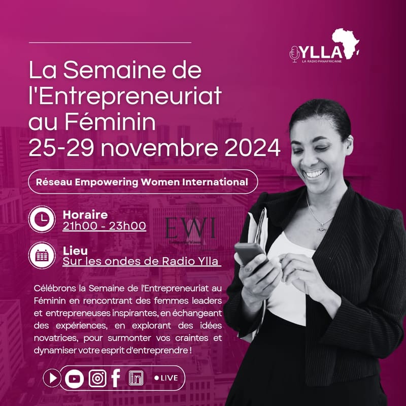 Women's Entrepreneurship Week from November 25 to 29, 2024
