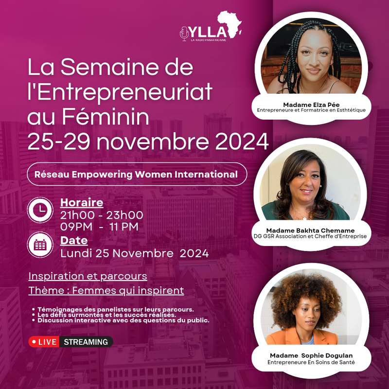 Women's Entrepreneurship Week Monday 25-11-2024