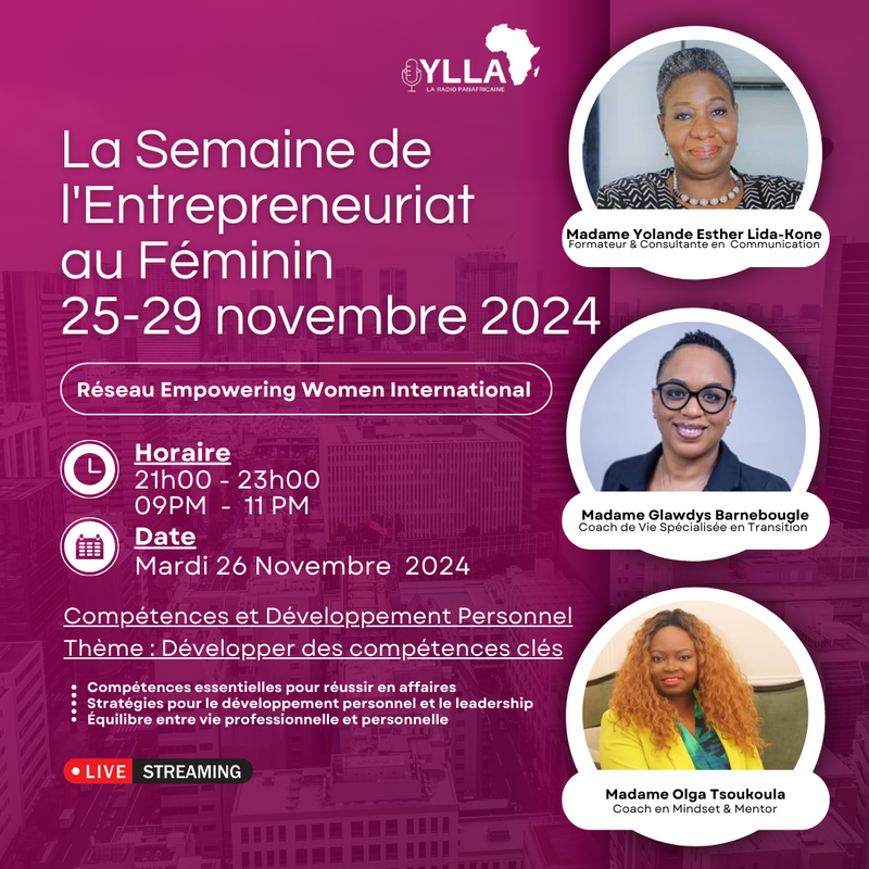 Women's Entrepreneurship Week Tuesday 26-11-2024
