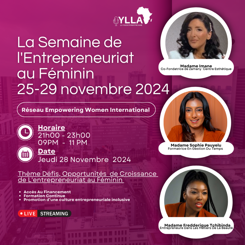 Women's Entrepreneurship Week Thursday 28-11-2024