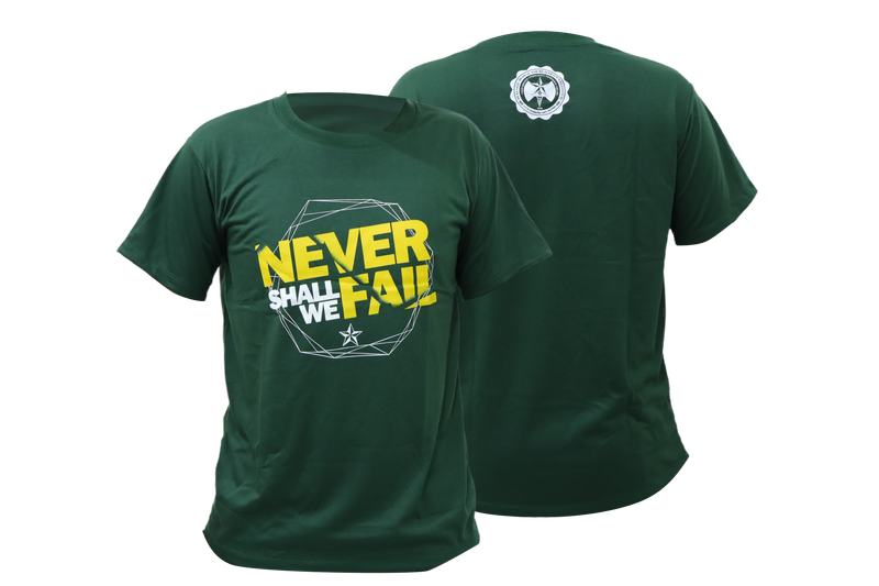 DLSMHSI SHIRT - Never Shall We Fail Green