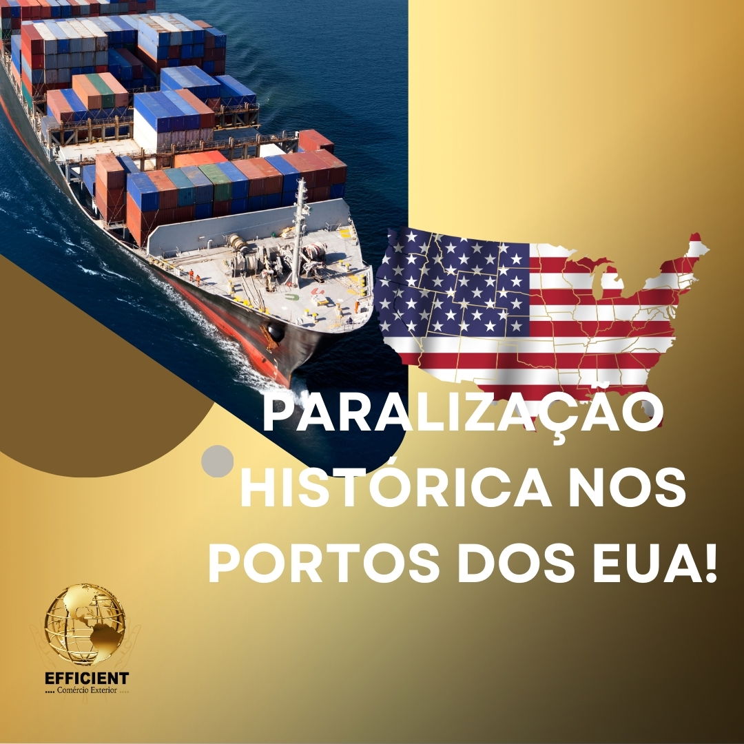 Paralisação Histórica nos Portos dos EUA Afeta Comércio Internacional.