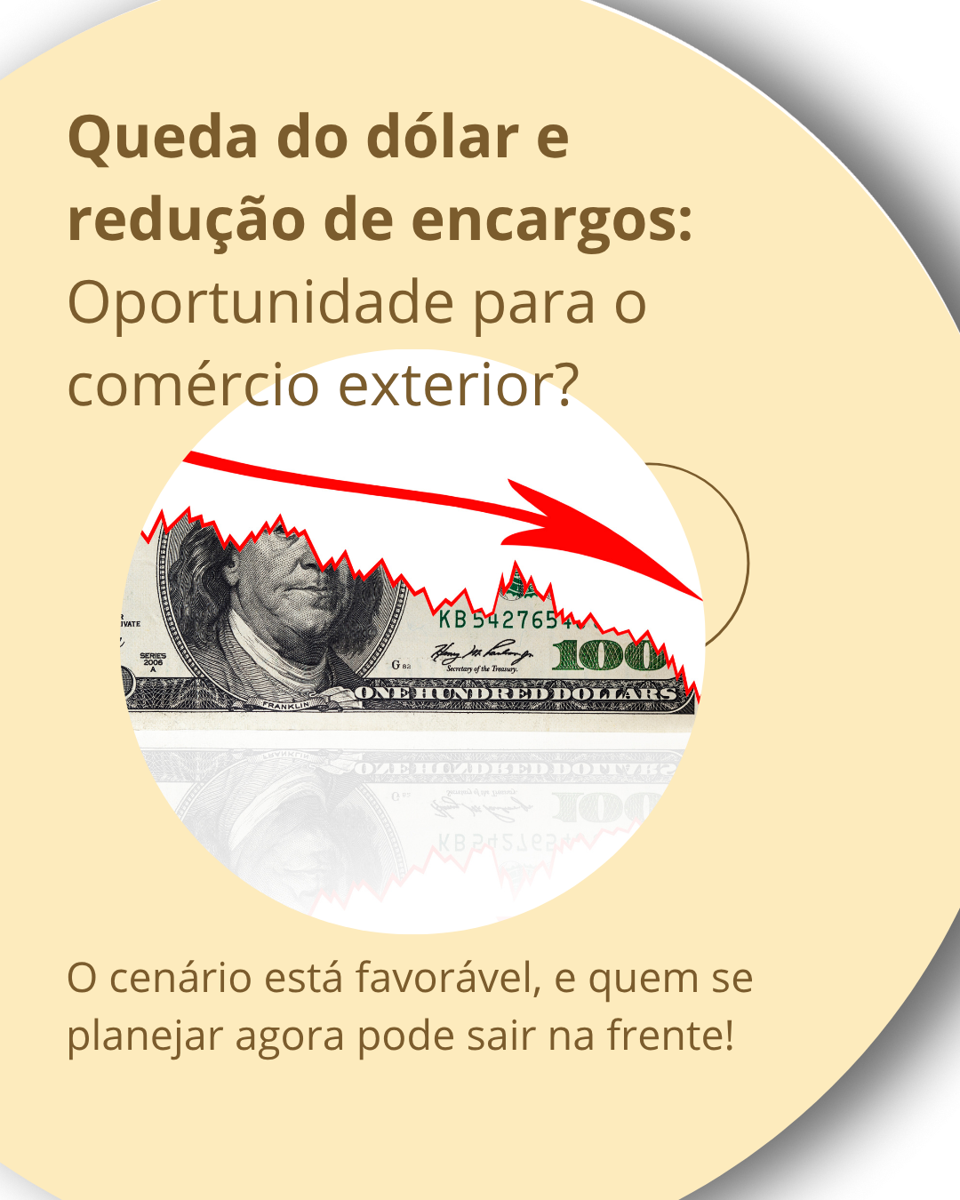 Dólar em queda e IOF chegando ao fim: