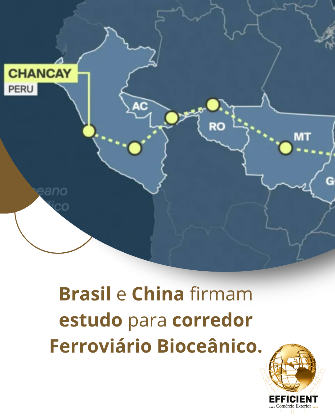 Brasil e China firmam estudo para corredor ferroviário bioceânico até o Pacífico!