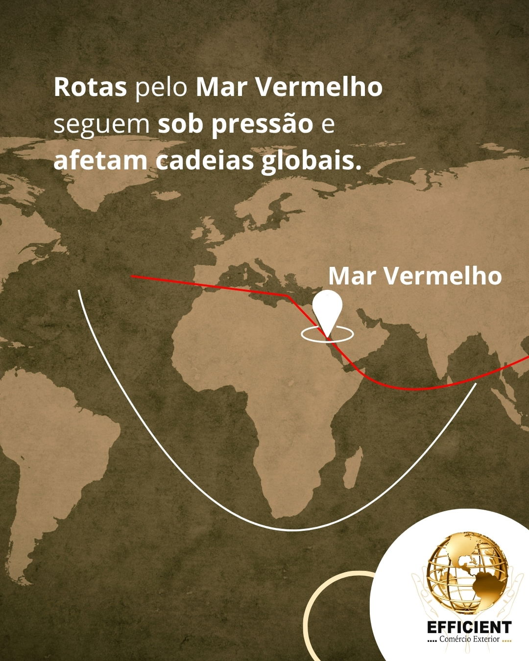 Rotas pelo Mar Vermelho seguem sob pressão e afetam cadeias globais de suprimentos.