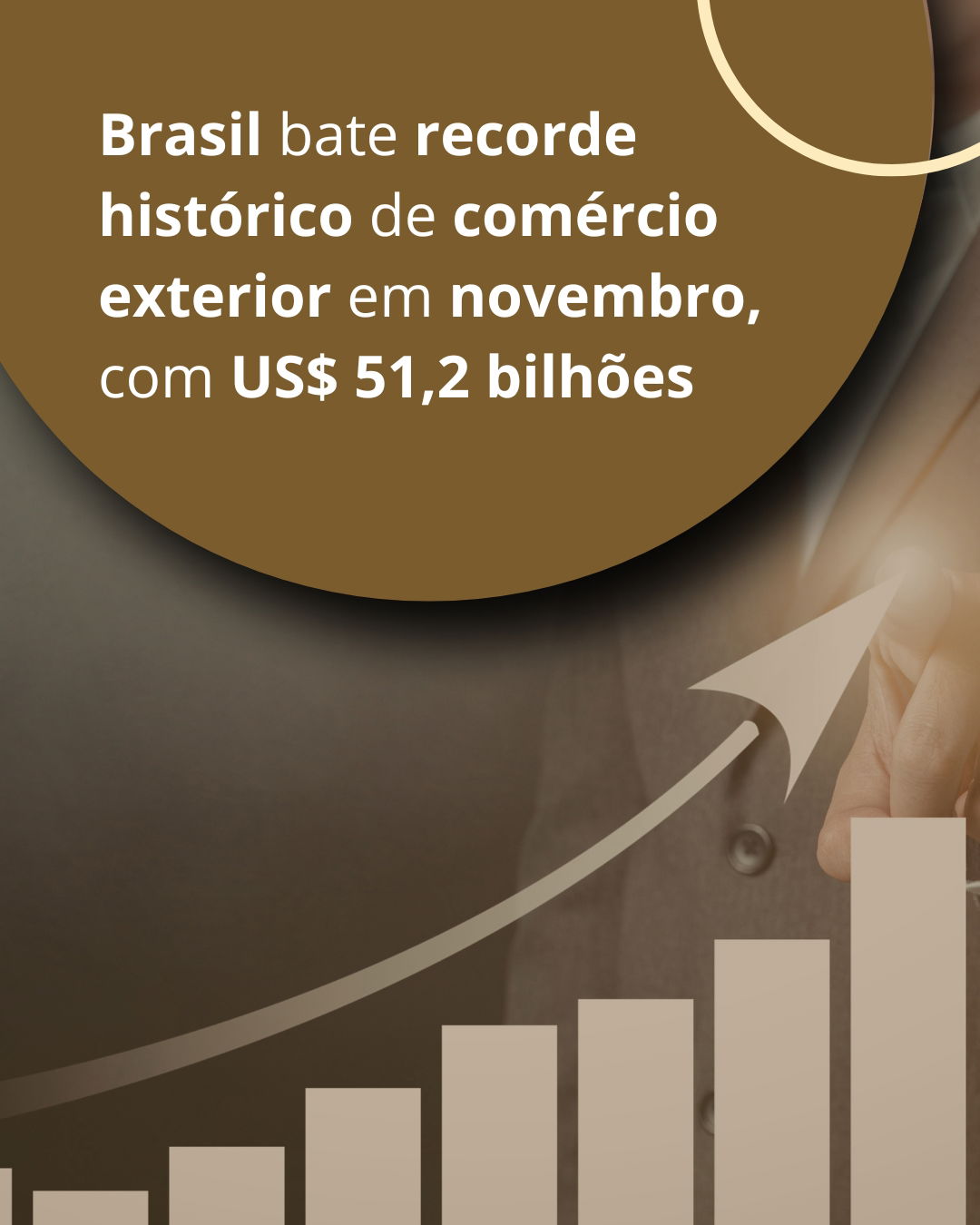 Comércio exterior brasileiro bate recorde para mês de novembro e supera US$ 51 bilhões