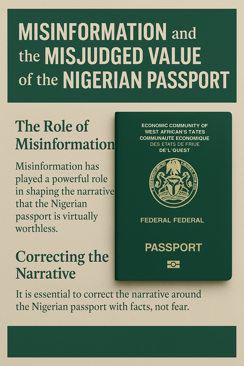 Misinformation and the Misjudged Value of the Nigerian Passport