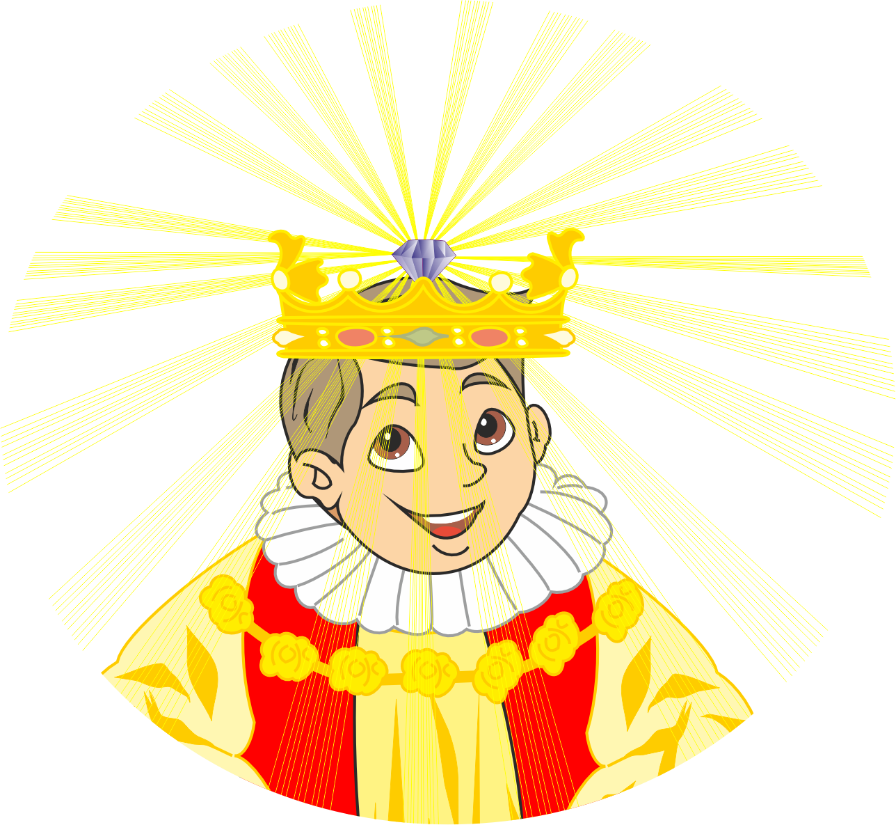 magical diamond on crown