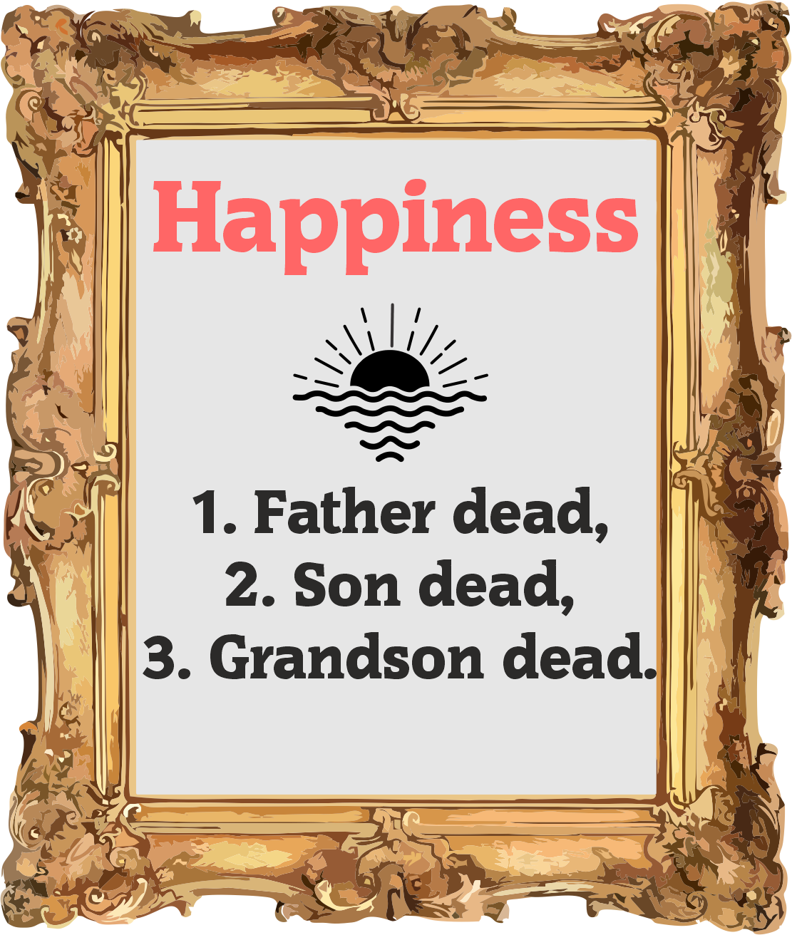 Artist painting a scene of happiness