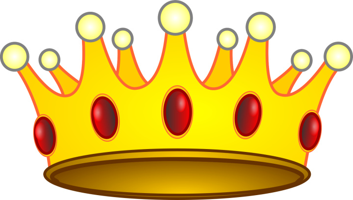 Crown from king in gold