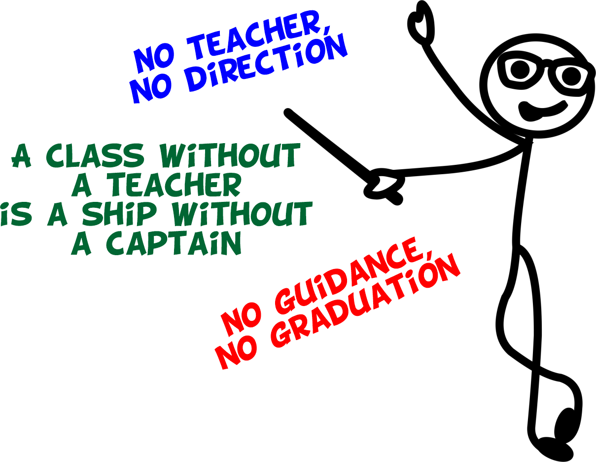 No teacher no direction