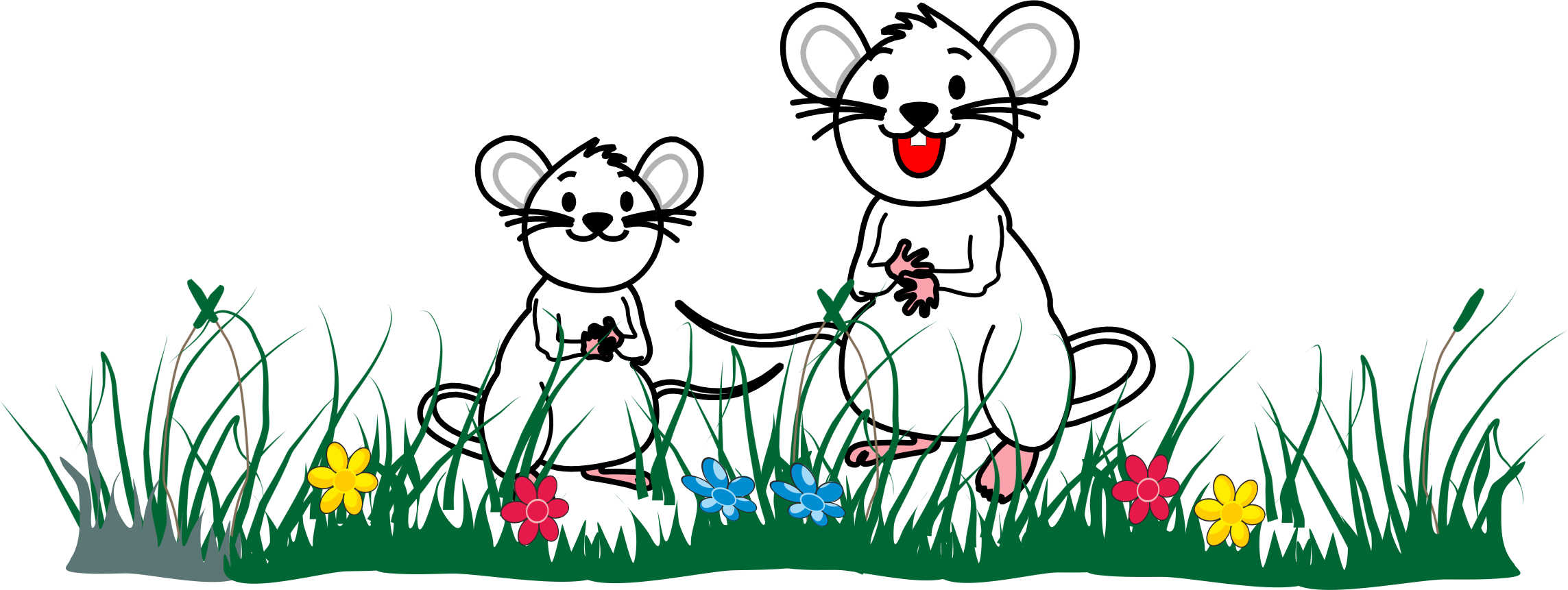 Mother mouse en child mouse