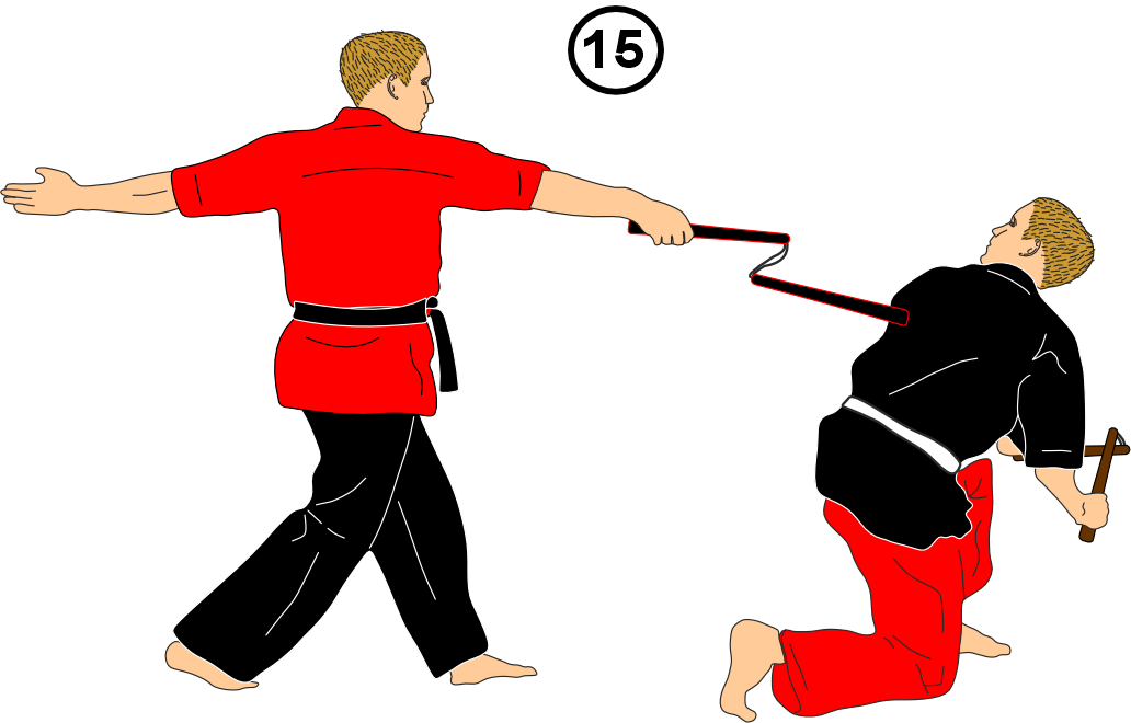 Following opponent while turning