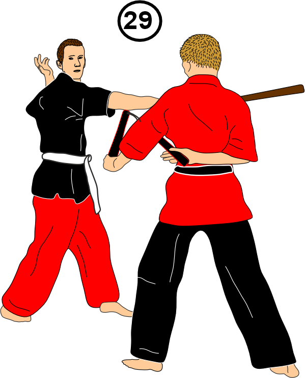 Opponent evading sideways