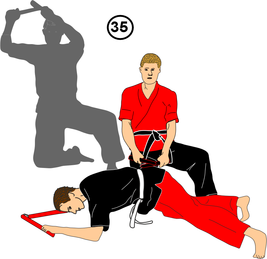 Direct strike in partner kata