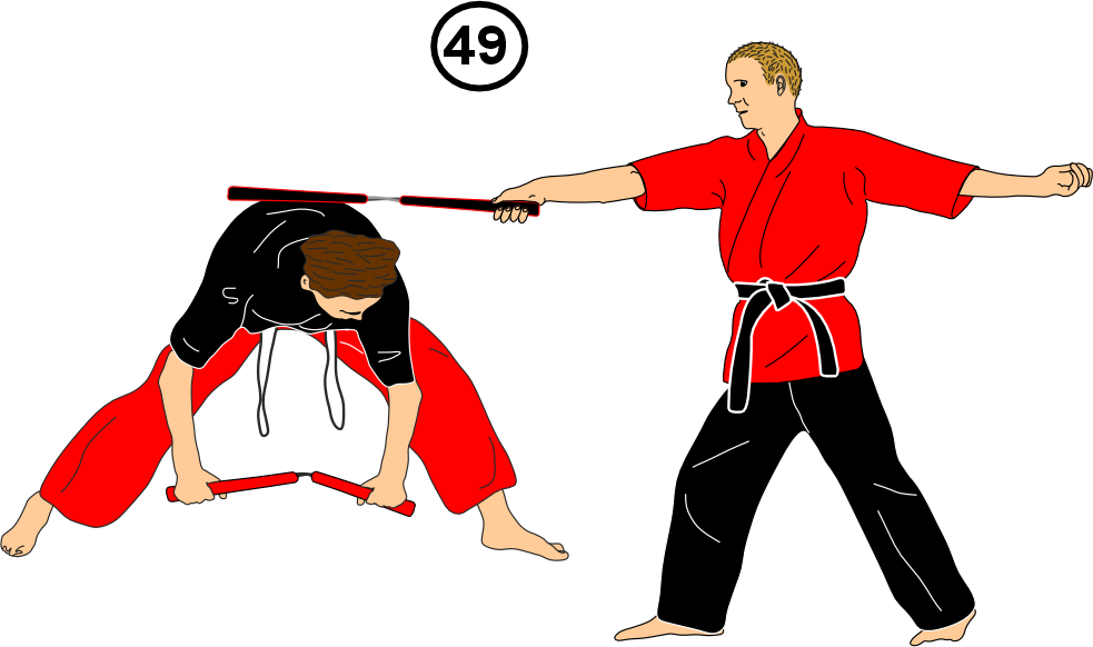 Low strike with parry