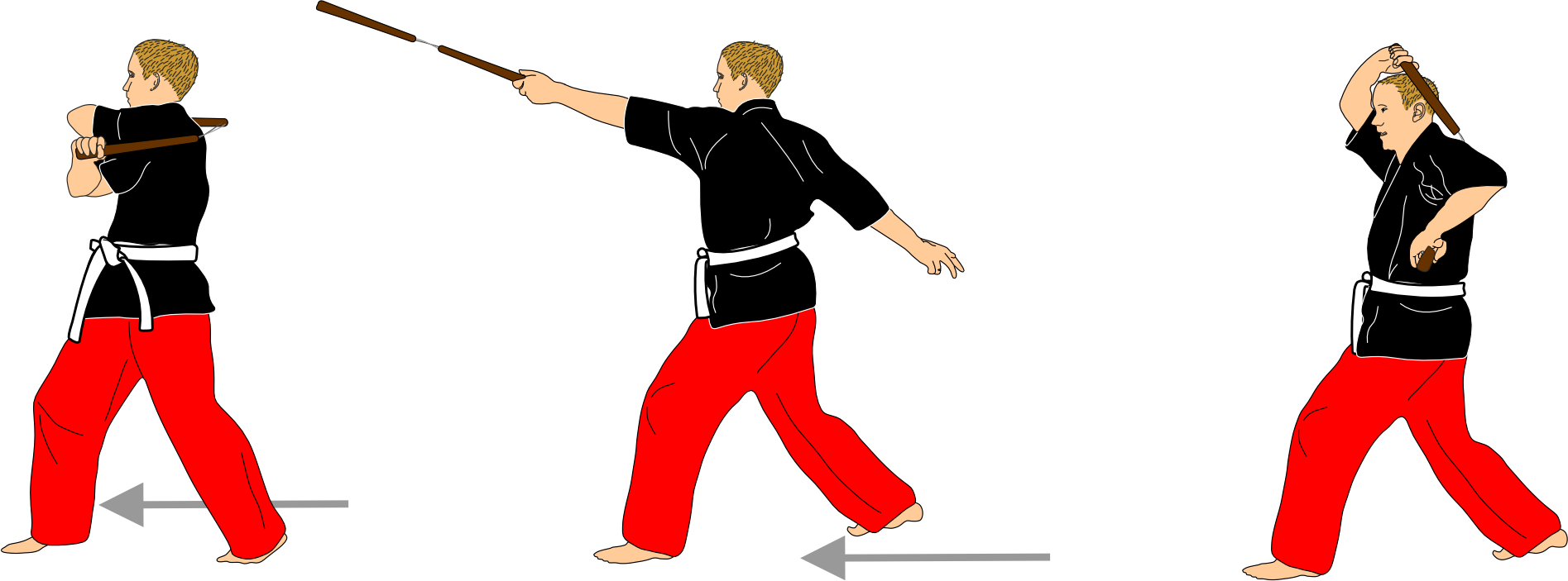 Cross guard transitioning to vertical and side guard