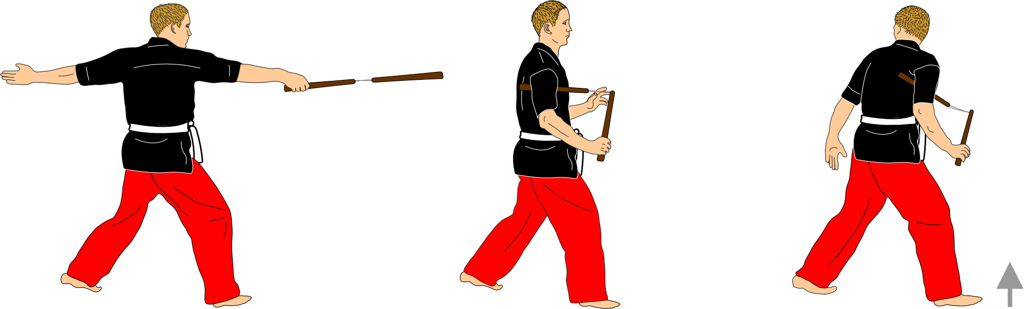 Piquée strike, armpit guard and pivot