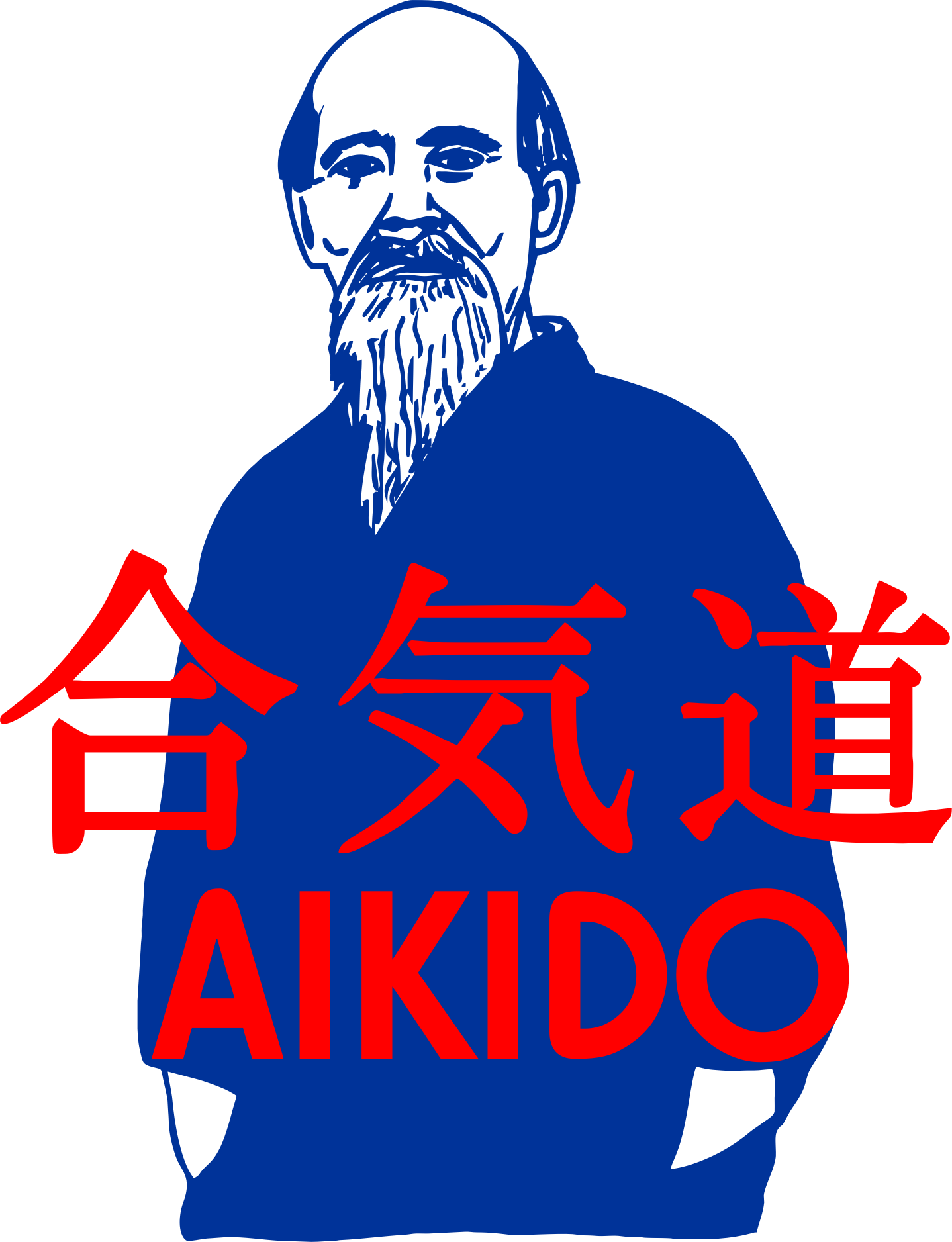 Morihei Ueshiba demonstrating Aikido technique showing harmony and fluid movement