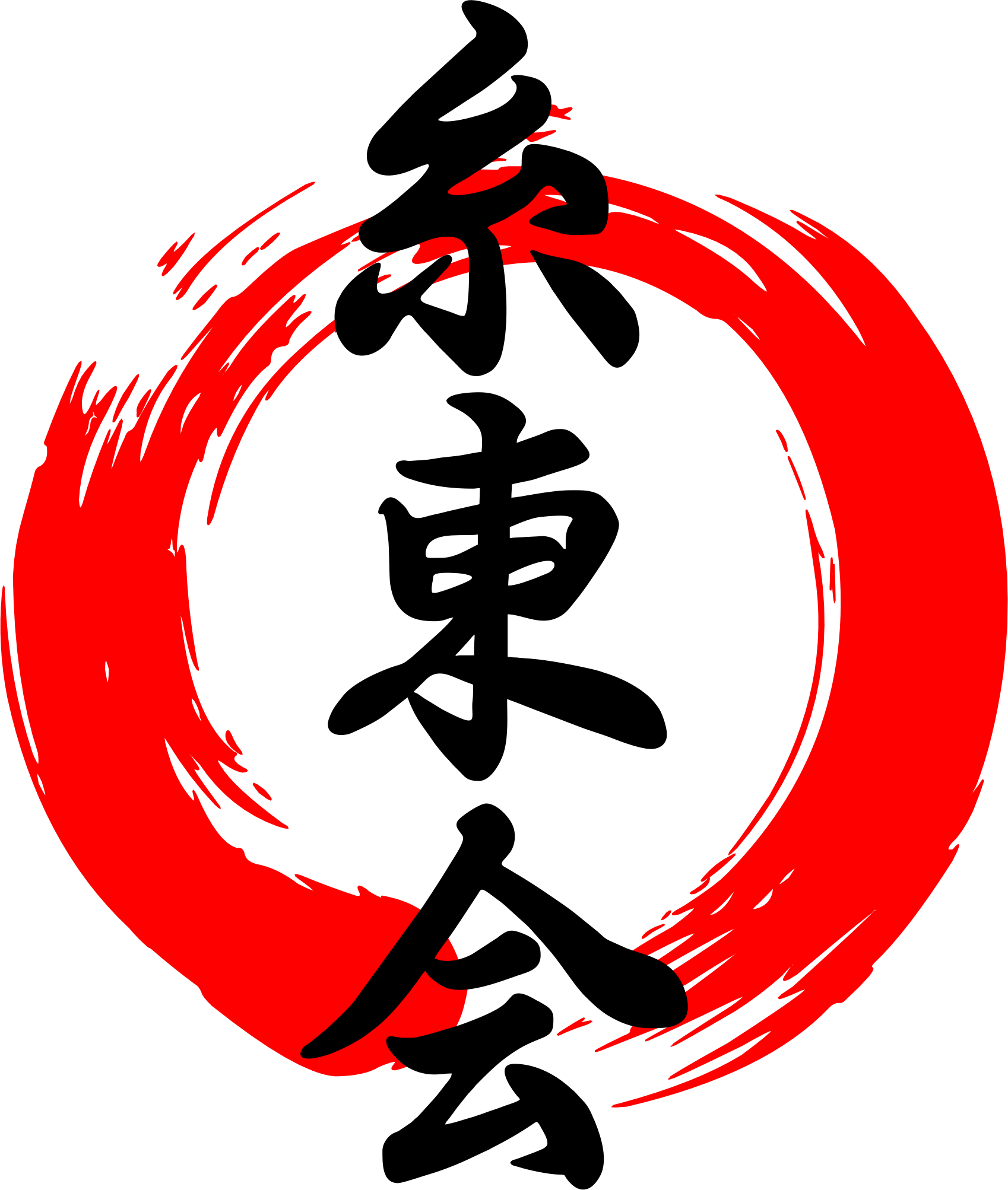 Shito-ryu karate calligraphy logo representing traditional forms and technical precision