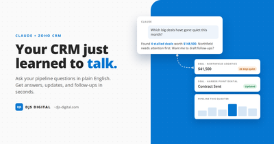 Your CRM Just Learned to Talk: What Happens When You Connect Claude to Zoho CRM