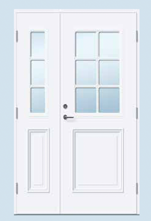 Alle EKSTRANDS døre kan laves til dobbeltdøre