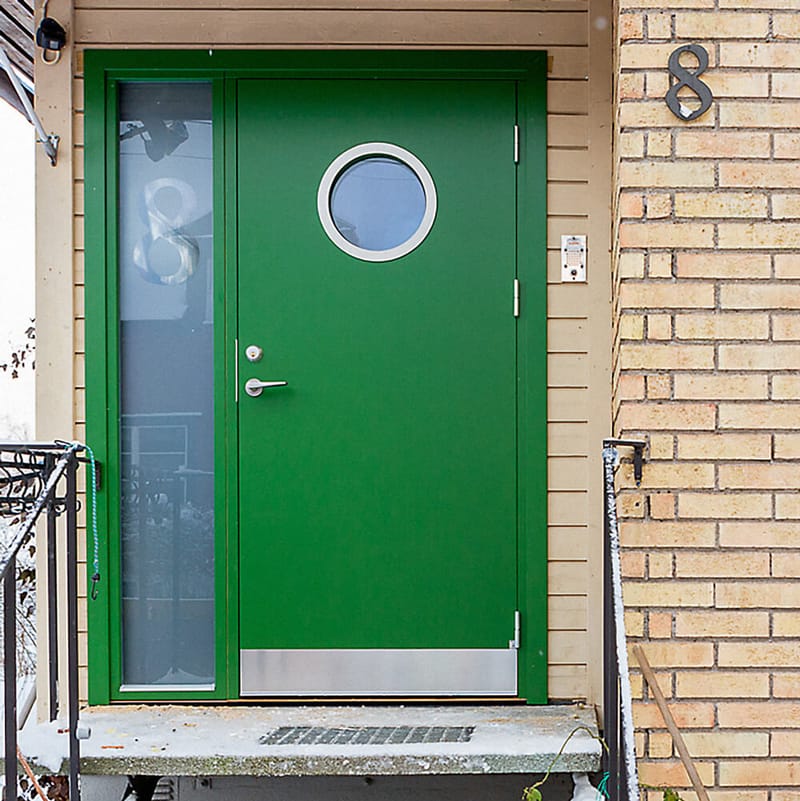 En Ekstrands dør kan males i alle NCS eller RAL farver
