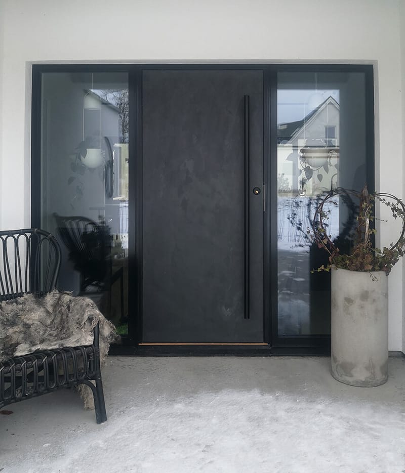 Skiffer sten i forskellige overflader