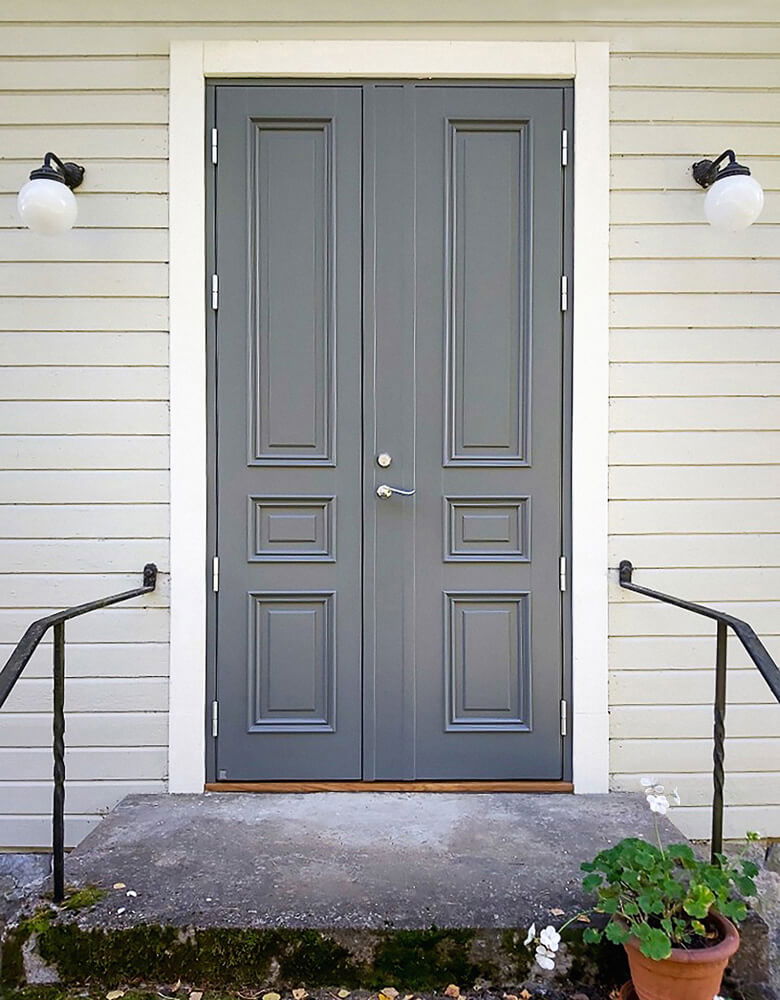 All EKSTRANDS doors can be made into double doors.