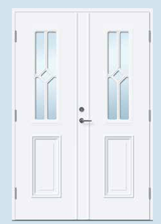 All EKSTRANDS doors can be made into double doors.