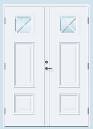 All EKSTRANDS doors can be made into double doors.