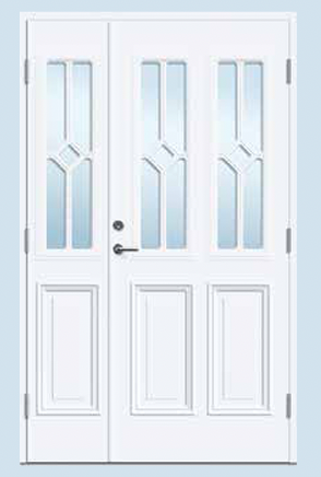 All EKSTRANDS doors can be made into double doors.