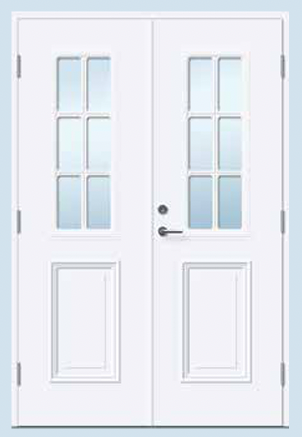 All EKSTRANDS doors can be made into double doors.