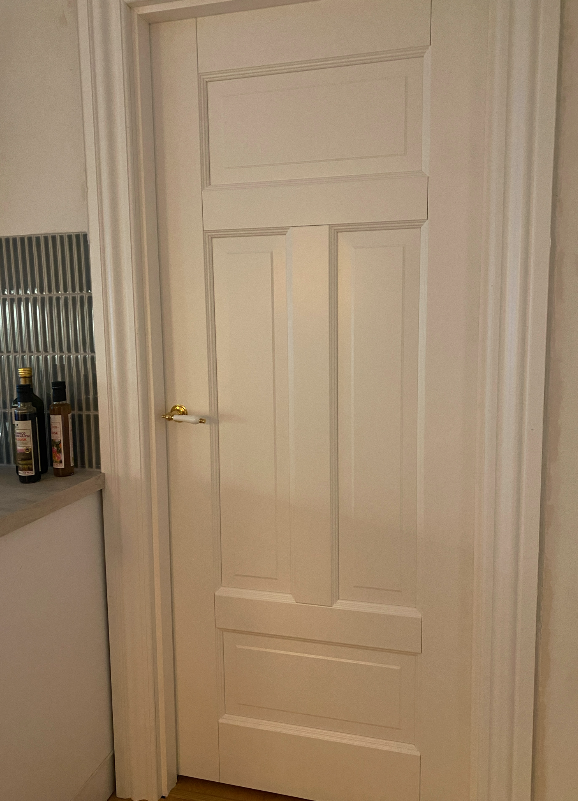 Studio Damm offers solid unpolished brass handles and hinges