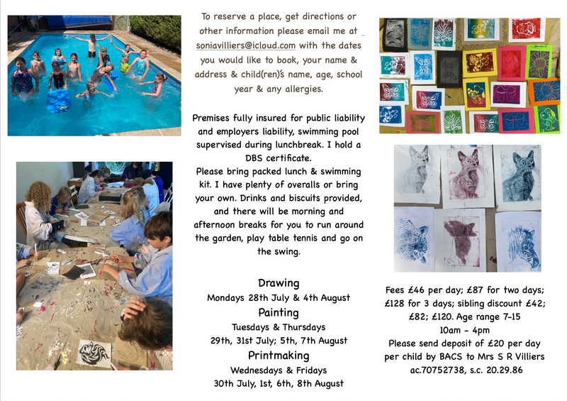 Children’s Summer Art Course 2025 - established 2009