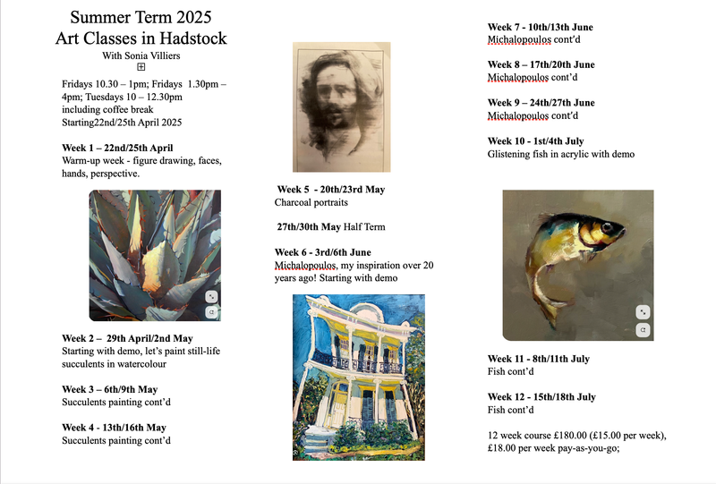 Relaxed Friendly Adult Art Classes  - Established 2009